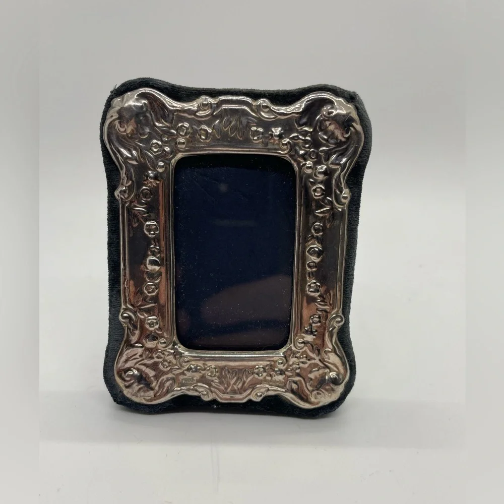 KFL Sterling Silver Repousse Ornate picture 2.75x3.50